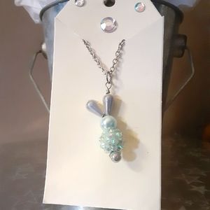 Handmade bunny rabbit necklace